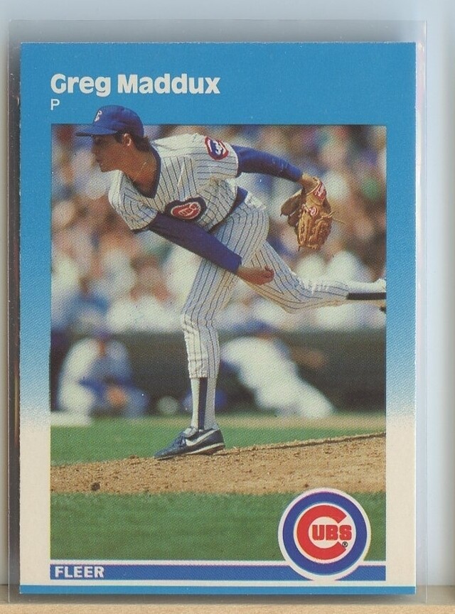 1987 Fleer Update #U68 Greg Maddux XRC (NM) Chicago Cubs