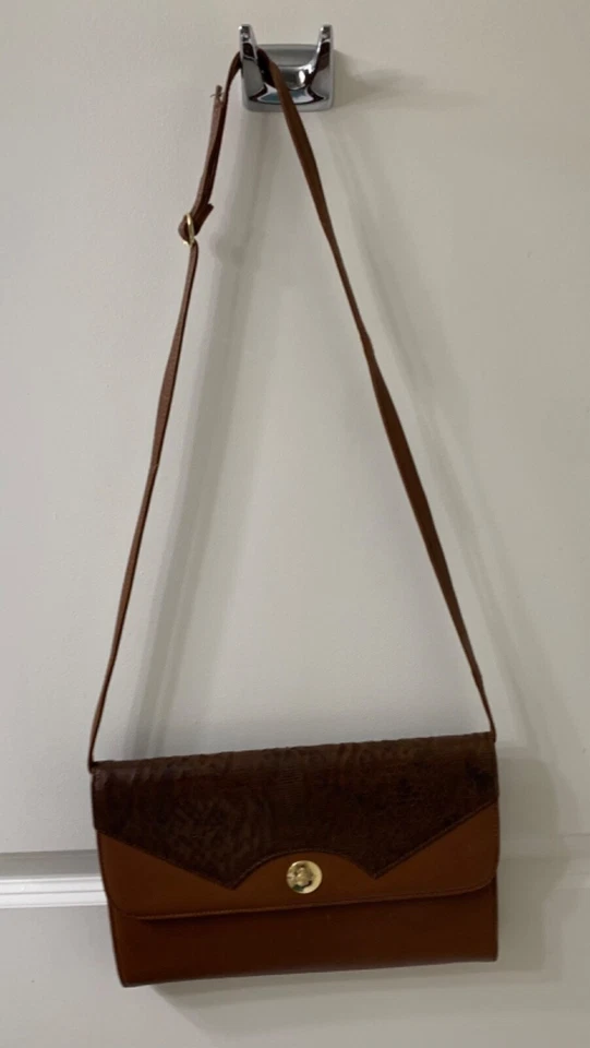 Bolso de Mano/Bolso de Mano Vogue Vintage Marrón Hombro Cuero con Correas Extraíbles Foto 2 de 4