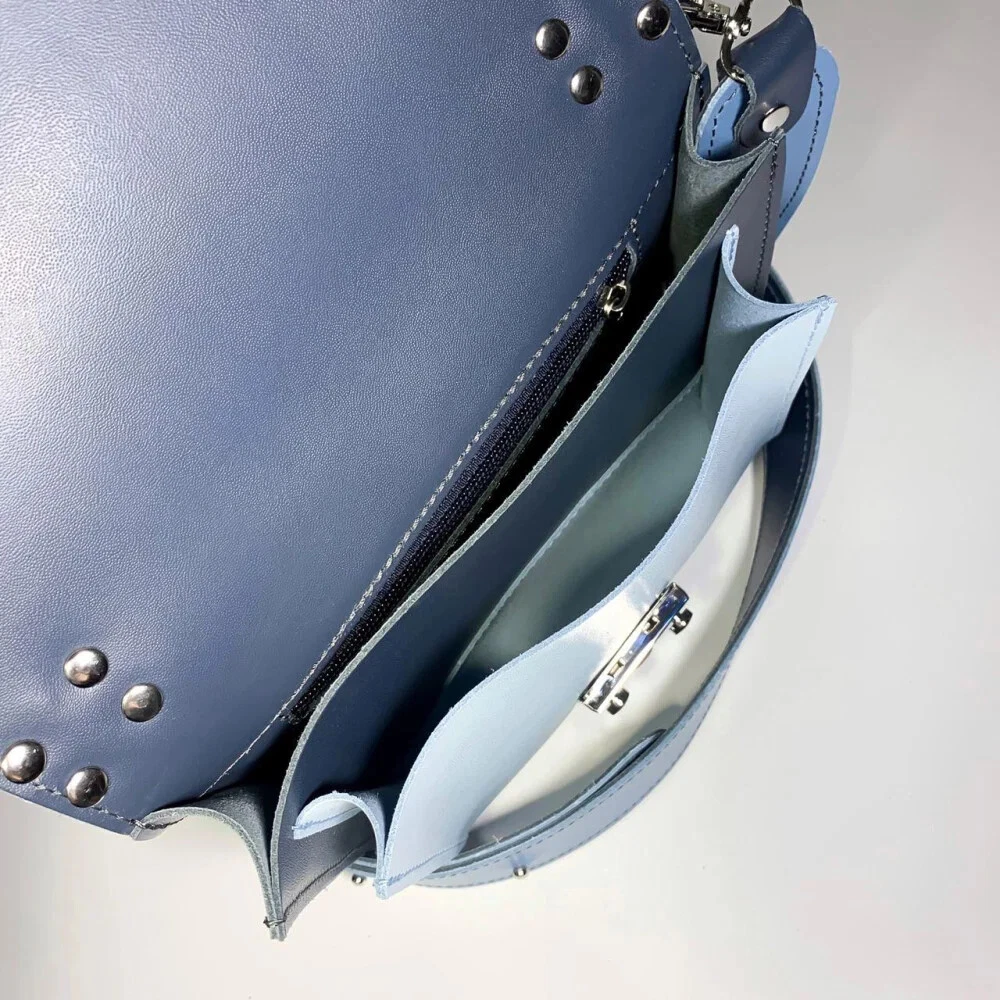 COACH Borsa a mano donna tracolla pelle blu borsa a tracolla Laidies borsetta regalo per lei