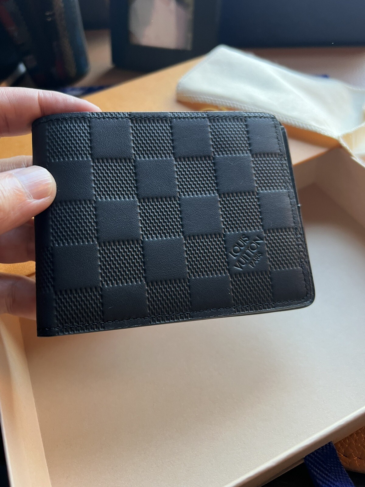 Brand New Louis Vuittons Men's Wallet, Slender Damier Graphite. eBay