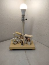 Vintage Musical Wood Circus Train Carnival Lamp Dual Night Light Animals