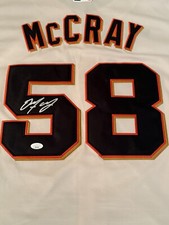 GRANT MCCRAY San Francisco Giants Signed Auto Autographed Jersey JSA XL