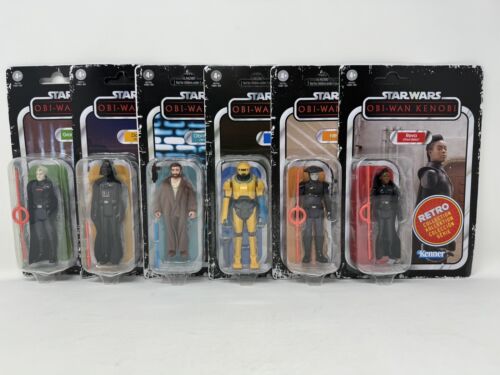 Lot of 6 Complete Set Star Wars Retro Collection Obi-Wan Kenobi Action Figures