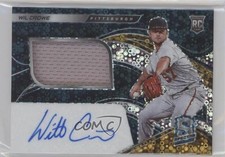 2021 Panini Spectra Rookie Jersey Neon Blue Prizm 88/99 Wil Crowe #172 Auto 0a6