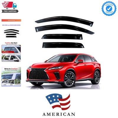 Rain Guards Fit for 2023-2026 Lexus RX350 RX350h RX500h, Out-Channel Window V...