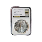 1987-S American Silver Eagle ASE NGC MS69, Struck at SF DKRC