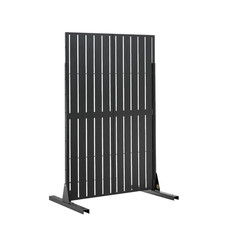 Metal Privacy Screen 44" W x 72" H - Modern Freestanding Garden Divider, Outdoor