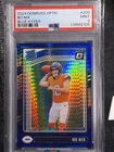 2024 PANINI DONRUSS OPTIC #209 BO NIX BLUE HYPER - RC/SP *PSA 9