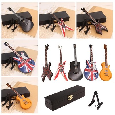 Handgefertigtes E-Gitarren-Modell 1:6 Puppenhaus-Möbel Bass-Ornamente
