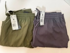 2 New Men  s Adidas SL Cargo Pants Green/Grey Loose Fit Track Workout Wear JD1824