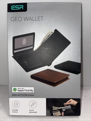 ESR Geo Wallet Cocoa GPS Tracker Find My Function RFID Blocking Thin Large Capac