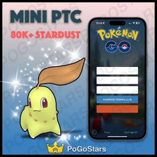 Pokémon PTC Go - Shiny Chikorita - 80K Stardust✨Read Description✨