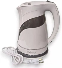 Superior Deluxe Electric Kettle 1.9 Qt (1.8L) Fast Boiling Water Heater Cordless