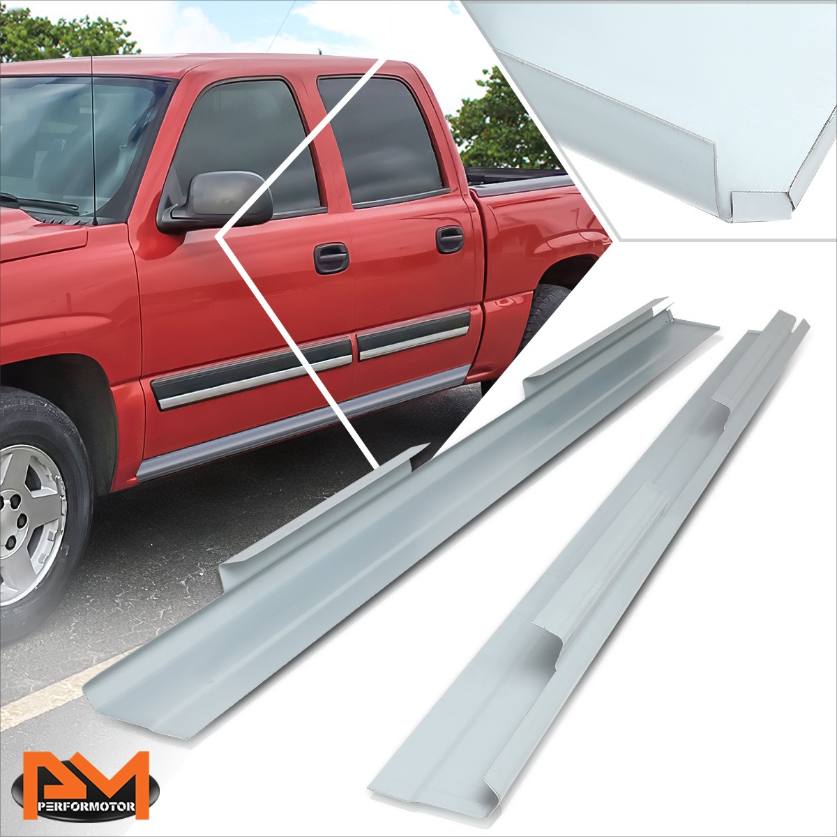 Pair Of OE Style Rocker Panels With Step Plate For 1955-1959 Chevy/GMC CK Pickup - View #3