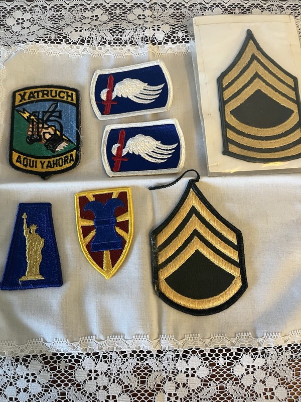 Lot Of 7 US Army Military Patches Mixed Lot