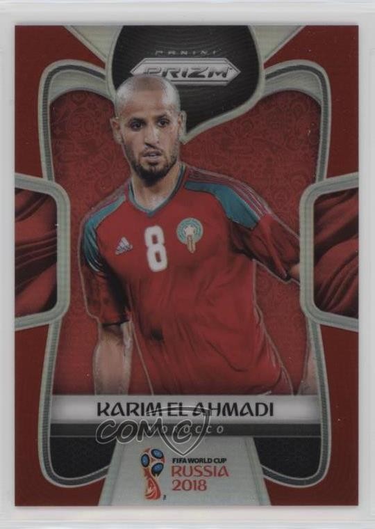 2018 Panini Prizm World Cup Red Prizm 53/149 Karim El Ahmadi #250 14tf