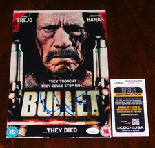 FOTO DE PELÍCULA FIRMADA POR DANNY TREJO "FRANK BULLET MARASCO" BALA 8X12 ¡¡CERTIFICADO DE AUTENTICIDAD JSA!!!