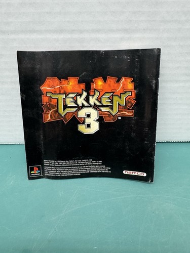 Tekken 3 Black Label PS1 MANUAL ONLY Authentic - Picture 2 of 2