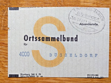 Seltener Beleg Ortssammelbund nach D&uuml;sseldorf Bahnpoststempel Stuttgart - Z&uuml;rich