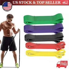 Set of 5 for Gym Pull up and All around Fitness Heavy Duty Loop Resistance Bands