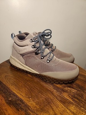 Columbia Fairbanks Mid Men's 11 Light Grey Gray Brwn Waterproof Trainer Athletic