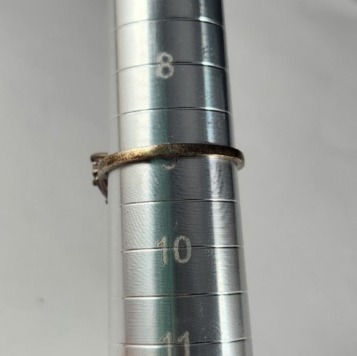 Sterling Silver Ring Amethyst CZ Solid 925 Size 9… - image 7