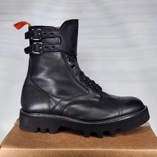 Size 11 (UK 10) - TRICKERS x TODD SNYDER Combat Boot - Black Leather