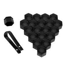 Black Wheel Nut Caps Covers Set of 20 Caps for HSV Holden VE Commodore 22mm