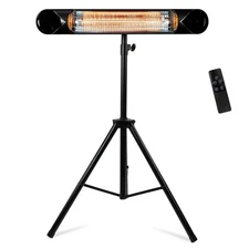 Briza Infrared Electric Patio Heater - Indoor/Outdoor - Portable Wall/Garage