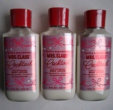 Bath and Body Works Mrs. Claus Cocktail Body Lotion Lot of 3 New Full Size