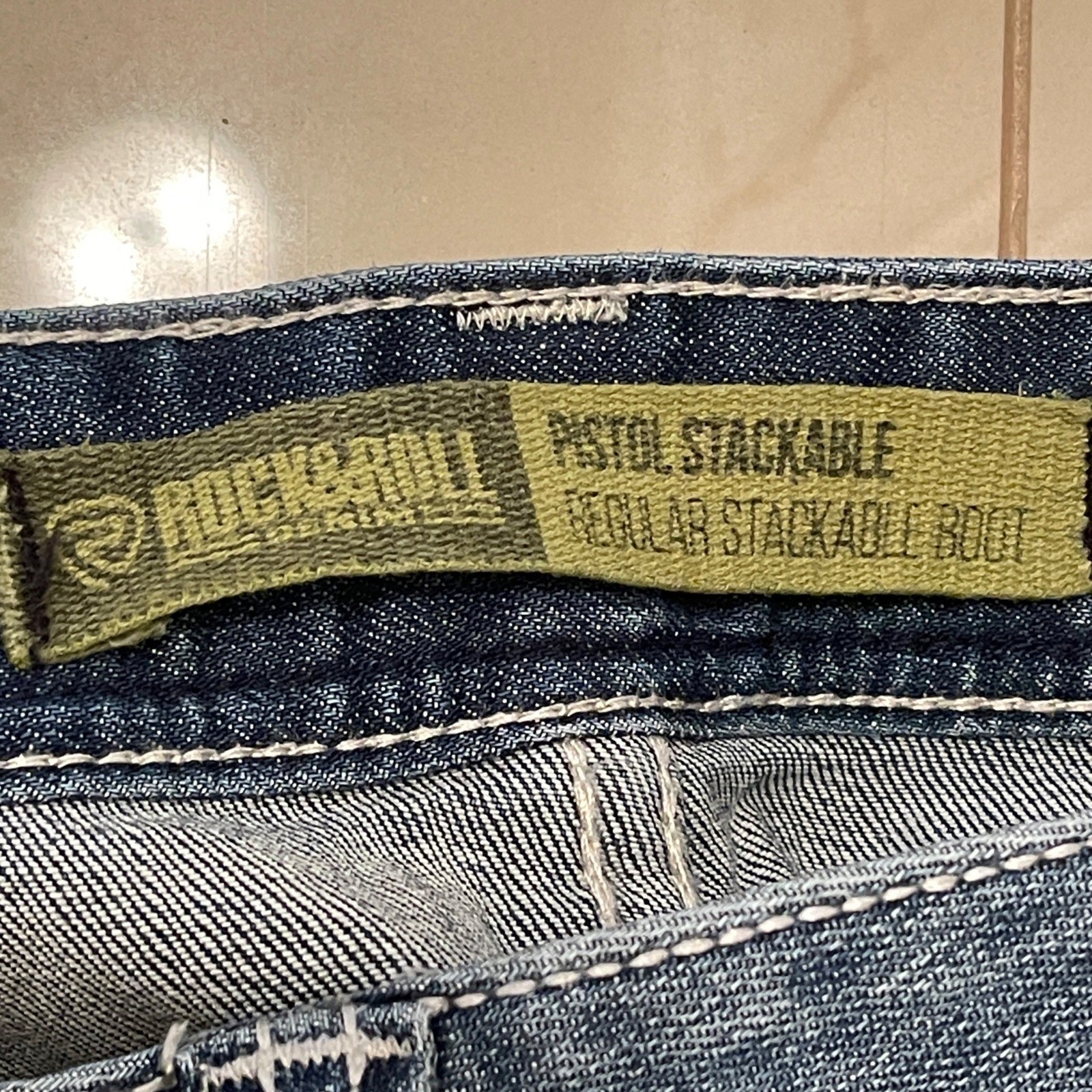 Rock and Roll Denim Mens Pistol Stackable Regular… - image 5