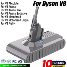 V8 Battery 21.6V for Dyson V8 Animal SV10 V8 Absolute V8 Fluffy Replace 6400mAh