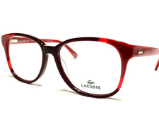 Lacoste Eyeglasses Women&rsquo;s L2738 615 Red Bordeaux Modern Frames 53/15~135 NEW