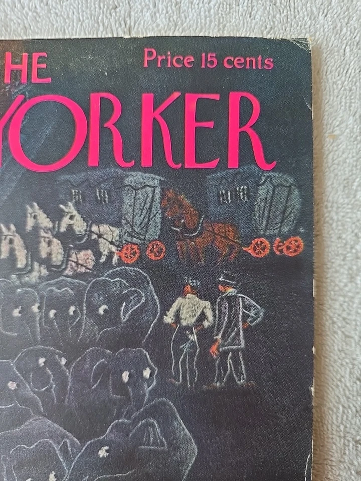 The New Yorker Magazine - April 10, 1937 Issue CIRCUS Train Elephants Very Good - Image 3 of 4