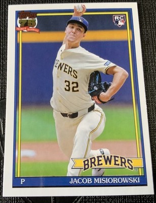 2026 Topps Series 1 - 1991 Topps Baseball Jacob Misiorowski #T91-74 Brewers