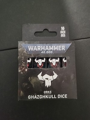 Warhammer 40000  Orks: Ghazghkull Dice 40K - NIP 50-73
