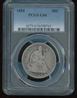 1854 US Liberty Seated Half Dollar, Arrows - PCGS G06