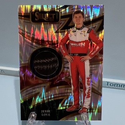 Jesse Love Relic 2025 Panini Select Sparks Prizm Relic NASCAR Race Used Tire