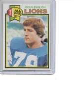 1979 Topps Doug English Rookie Detroit Lions Football Card #344