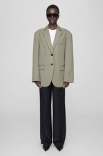 New £550 Anine Bing Oversized Wool Quinn Blazer Jacket - L