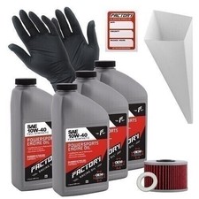 Factory Racing Parts 10W40 4Qt Oil Change Kit For Honda TRX520FA Rubicon DCT EPS 54.99 per gallon
