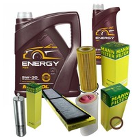 Mann Inspektionspaket Filterset 6L Mannol Energy 5W-30 FüR BMW E87 120D