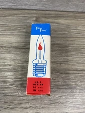 (1) nos Original "Flicker Flame" Light Vintage 2-3 Watts Flame-Shaped Bulb EF-2