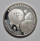 1988 Kodak Albuquerque International Balloon Fiesta 1oz .999 Silver Round