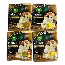 8 Count Air Wick Vibrant Scented Oil Refills - Cozy Vanilla & Caramel