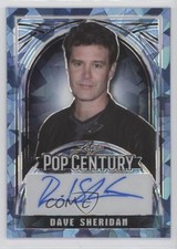 2024 Leaf Metal Pop Century Platinum Blue Crystals 2/9 Dave Sheridan Auto 13u1