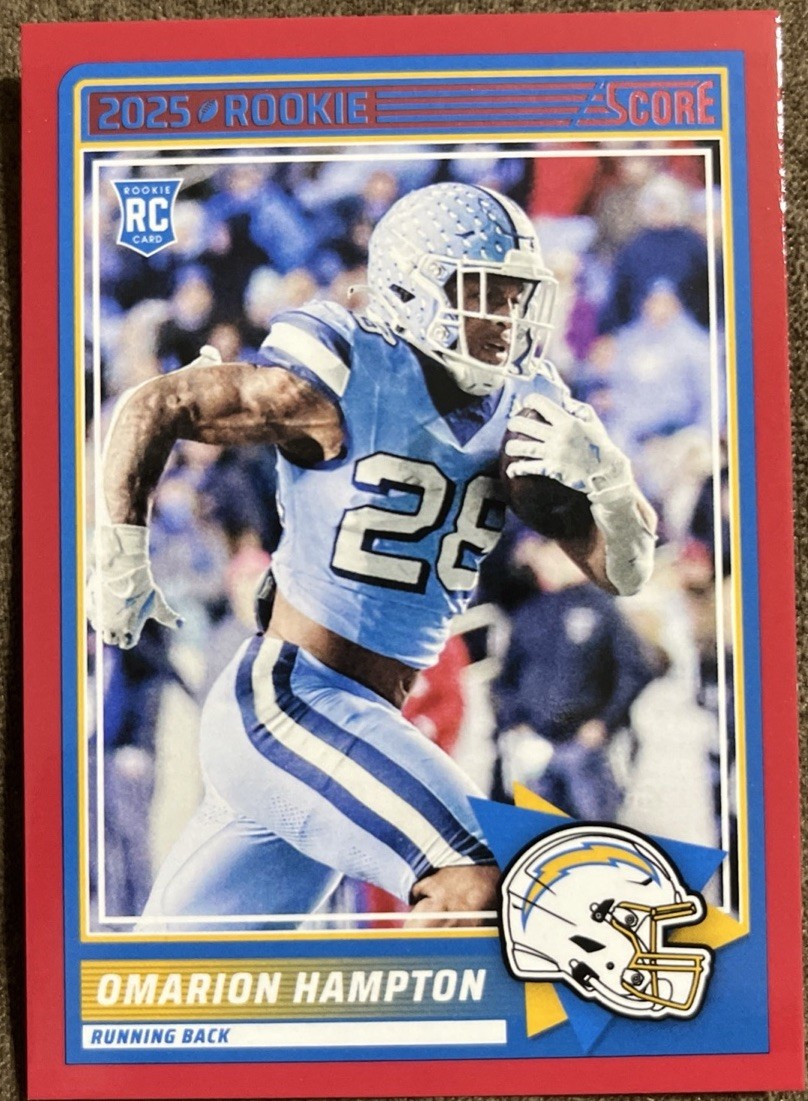 2025 Score - Rookies Omarion Hampton #37 Red (RC)