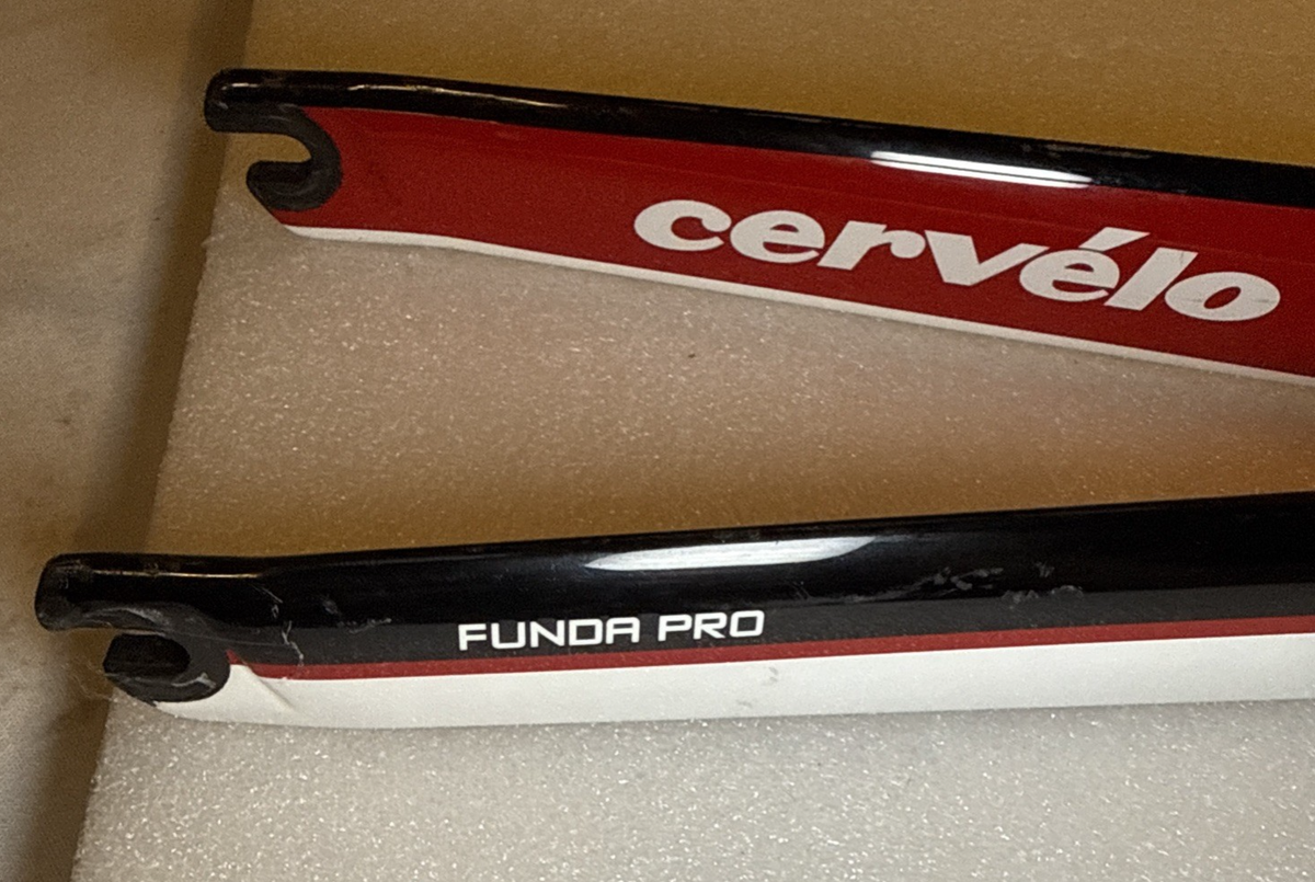 Cervelo 3T Funda Pro Carbon Road Bike Fork Black Rigid Black Red