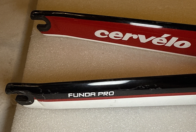 Cervelo 3T Funda Pro Carbon Road Bike Fork Black Rigid Black Red