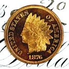 * 1876 ULTRA DCAM * PRISTINE++ BLAZING RED GEM PROOF INDIAN HEAD PENNY *